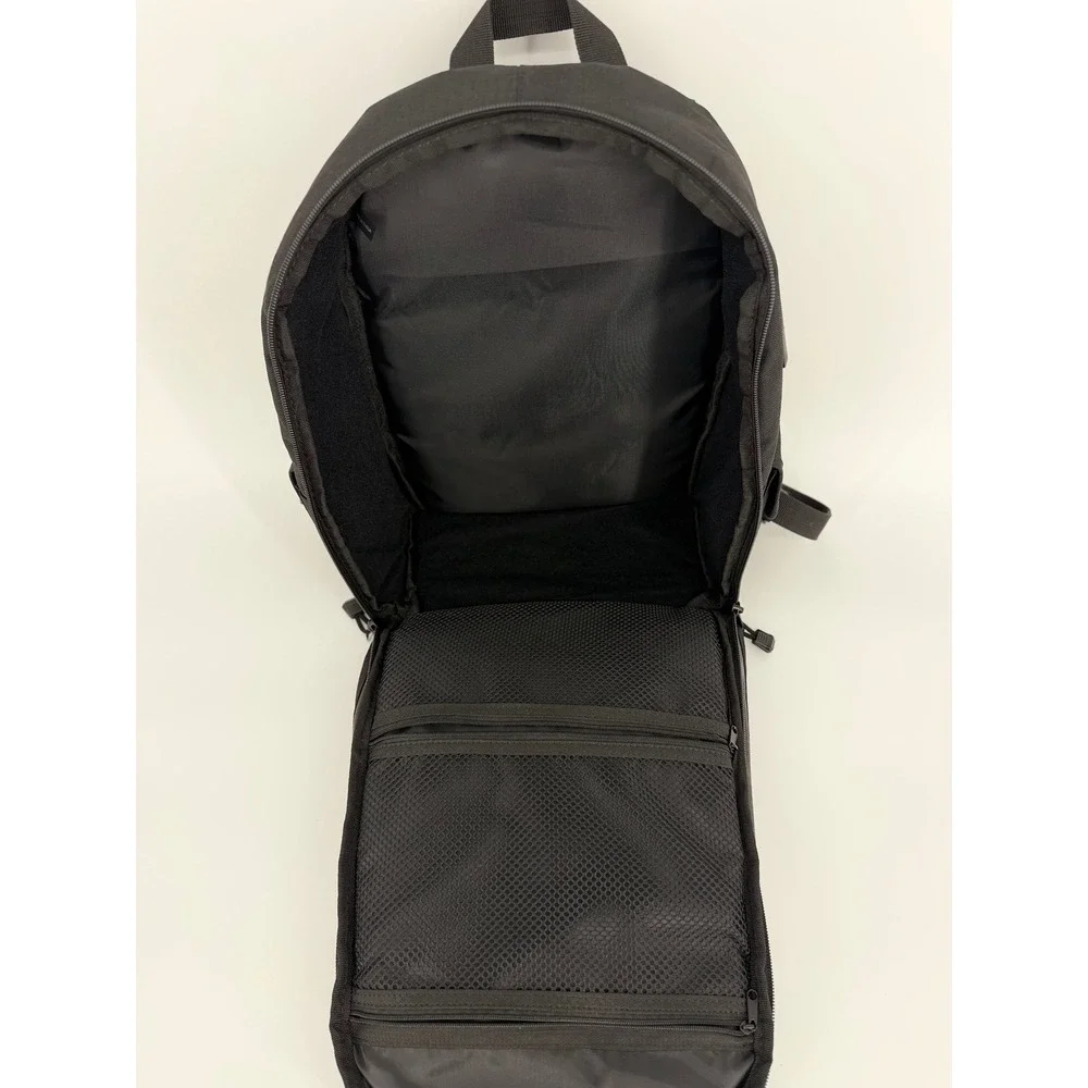 Canon DSLR Camera Backpack Black Olive Green Padded Gear Bag with Bungee Front
